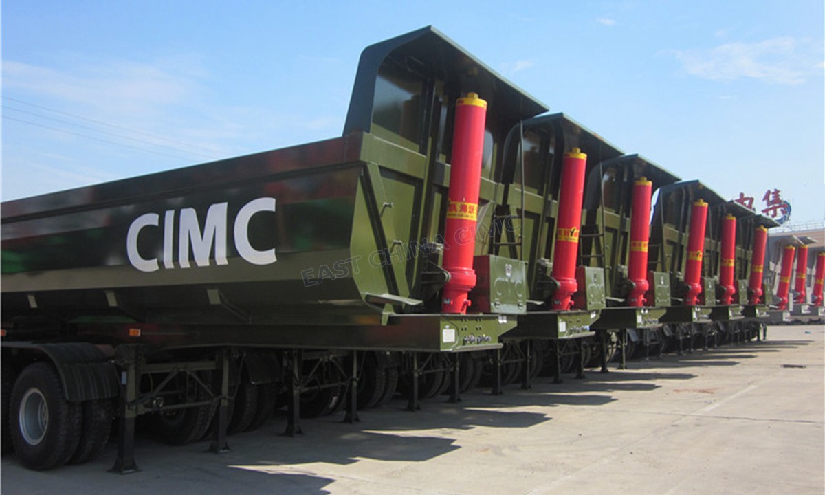 CIMC end dump trailer CIMC end dump trailer